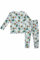 Sweet Bamboo Two Piece L/S PJ Set Santa's Cookies