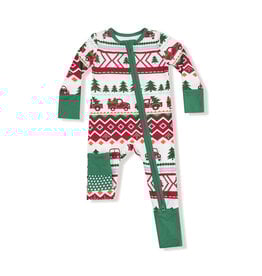 Angel Dear Baby Christmas 2-Way Zipper Romper PJ