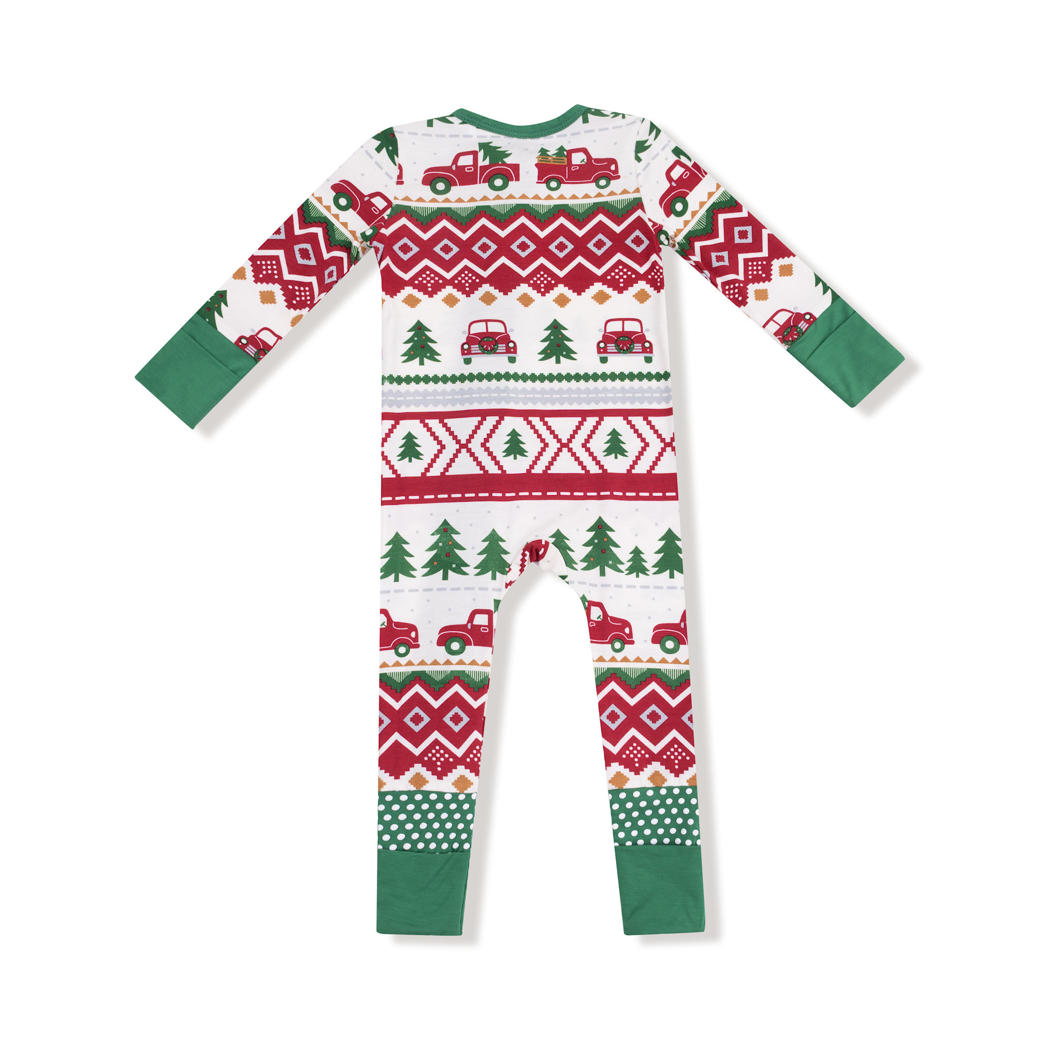 Angel Dear Baby Christmas 2-Way Zipper Romper PJ