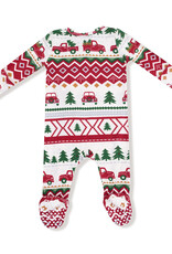 Angel Dear Baby Bamboo Christmas Footie PJ