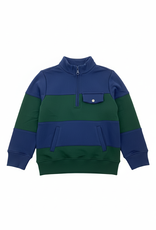 Coolybri Boy's Quarter Zip Rugby Pullover