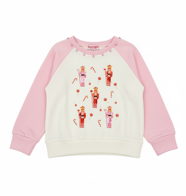 Haven Girl Holiday Girls Nutcracker Candy Sweatshirt
