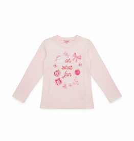 Haven Girl Holiday Girls "Oh What Fun" L/S Tee