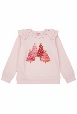Haven Girl Holiday Girls Tree L/S Ruffle Tee