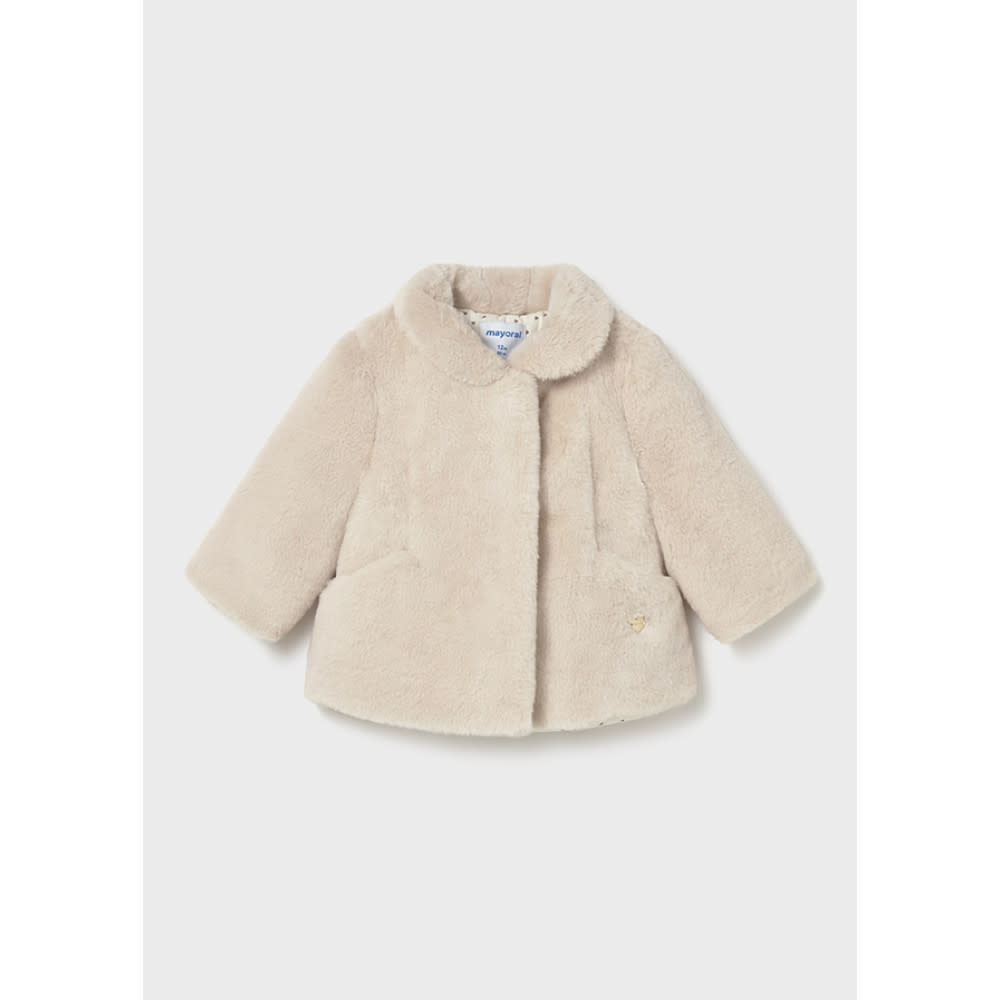 Mayoral Girl Faux Fur Coat