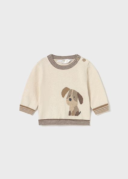 Mayoral Baby Soft Knit Puppy Sweater