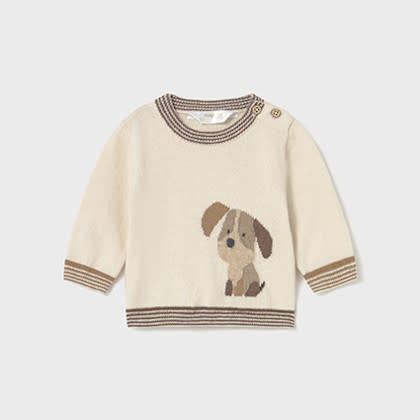 Mayoral Baby Soft Knit Puppy Sweater