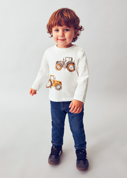 Mayoral Baby/Toddler Tractor Fun L/S Tee