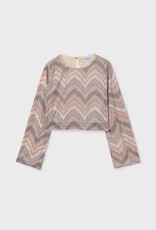 Mayoral Junior Sequined L/S Fashion Top
