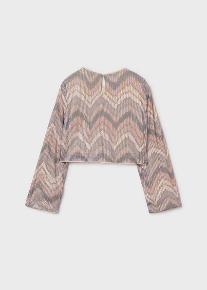 Mayoral Junior Sequined L/S Fashion Top