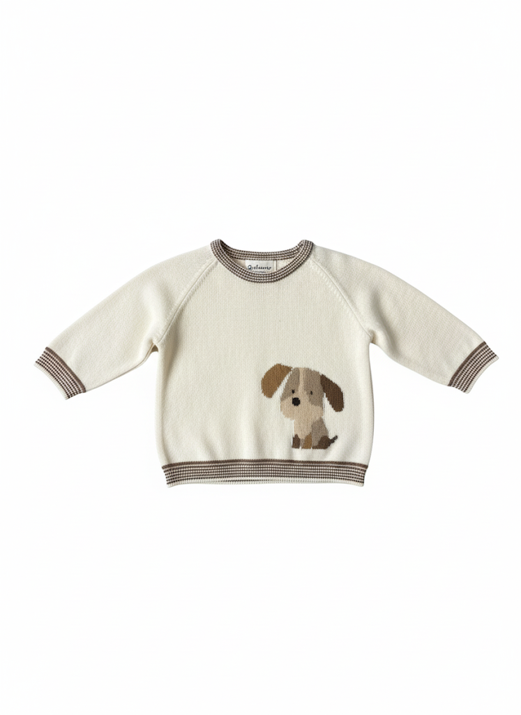 Mayoral Baby Soft Knit Puppy Sweater