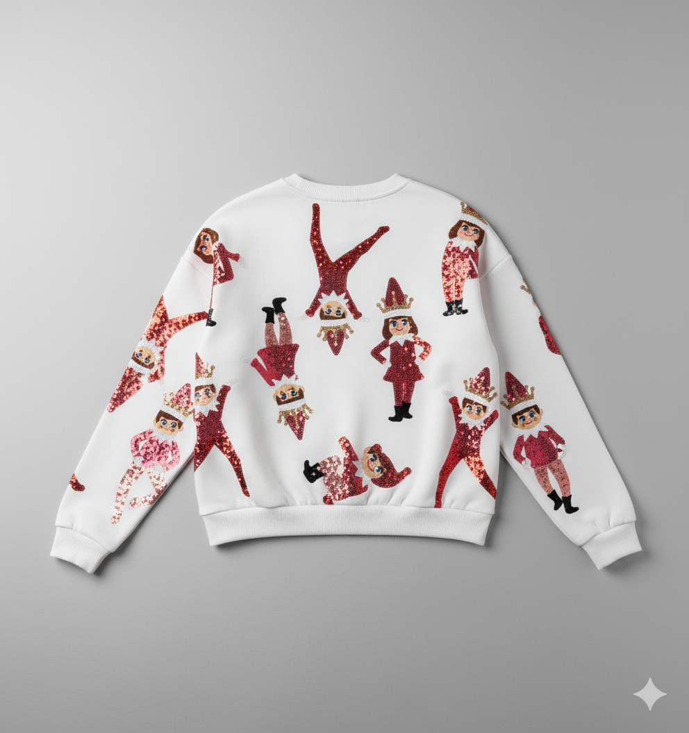 Queen of Sparkle Queen of Sparkles Elf Sweatshirt