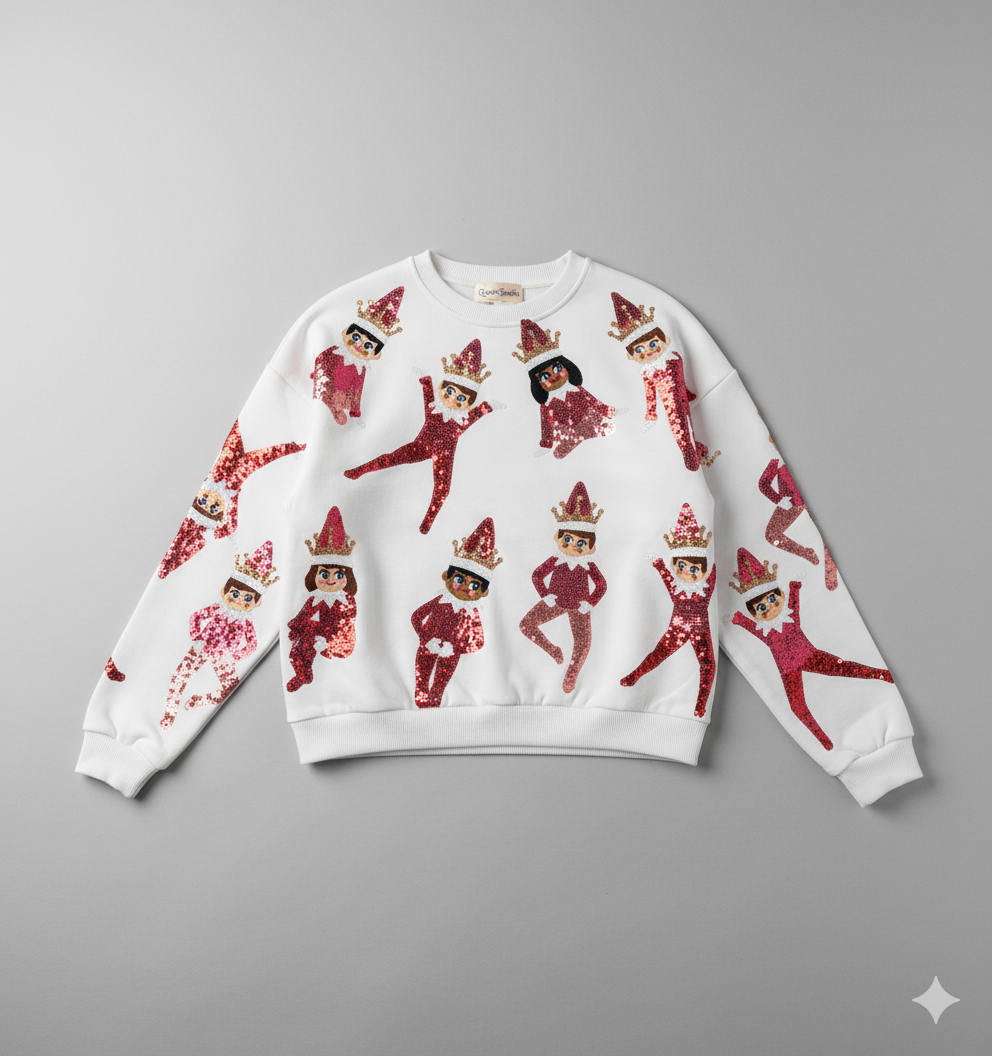Queen of Sparkle Queen of Sparkles Elf Sweatshirt