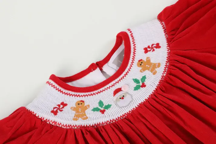 Lil Cactus Santa & Gingerbread Men Christmas Dress