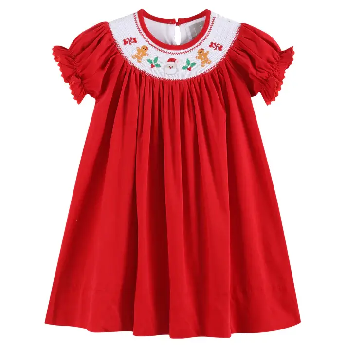 Lil Cactus Santa & Gingerbread Men Christmas Dress