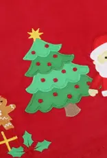 Lil Cactus Santa Corduroy Applique Bow Dress