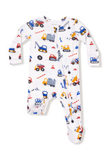 Angel Dear Baby Boy Bamboo 2-Way Zip Footed PJ
