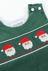 Lil Cactus Boys' Santa Smocked Overalls