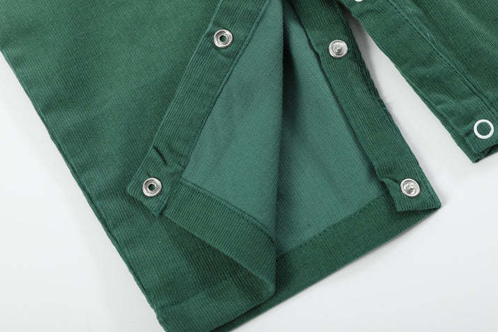 Lil Cactus Boys' Santa Smocked Overalls