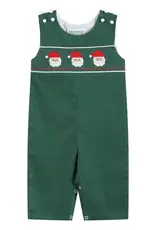 Lil Cactus Boys' Santa Smocked Overalls