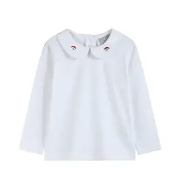 Lil Cactus Cotton  Santa Appliqued Collard Shirt