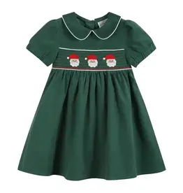Lil Cactus Corduroy Santa Smocked Dress