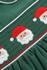 Lil Cactus Corduroy Santa Smocked Dress