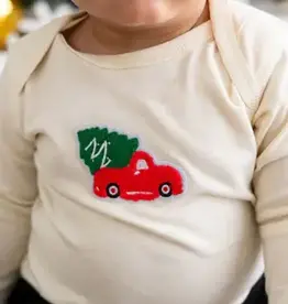 Sweet Wink Baby Christmas Truck Patch Bodysuit