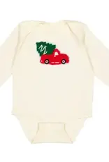 Sweet Wink Baby Christmas Truck Patch Bodysuit