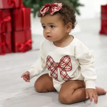 Sweet Wink Baby Christmas Patch L/S Onesie