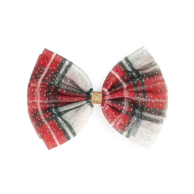 Sweet Wink Christmas Tartan Headband and Bow