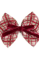 Sweet Wink Christmas Tartan Headband and Bow