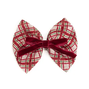 Sweet Wink Christmas Tartan Headband and Bow