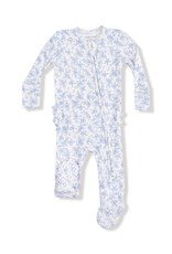 Angel Dear Baby Girl Bamboo Ruffled Footie Pj