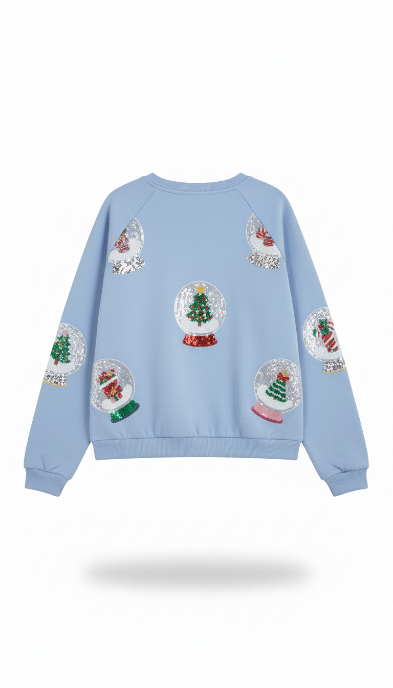 Queen of Sparkle Junior Snow Globe Sweatshirt