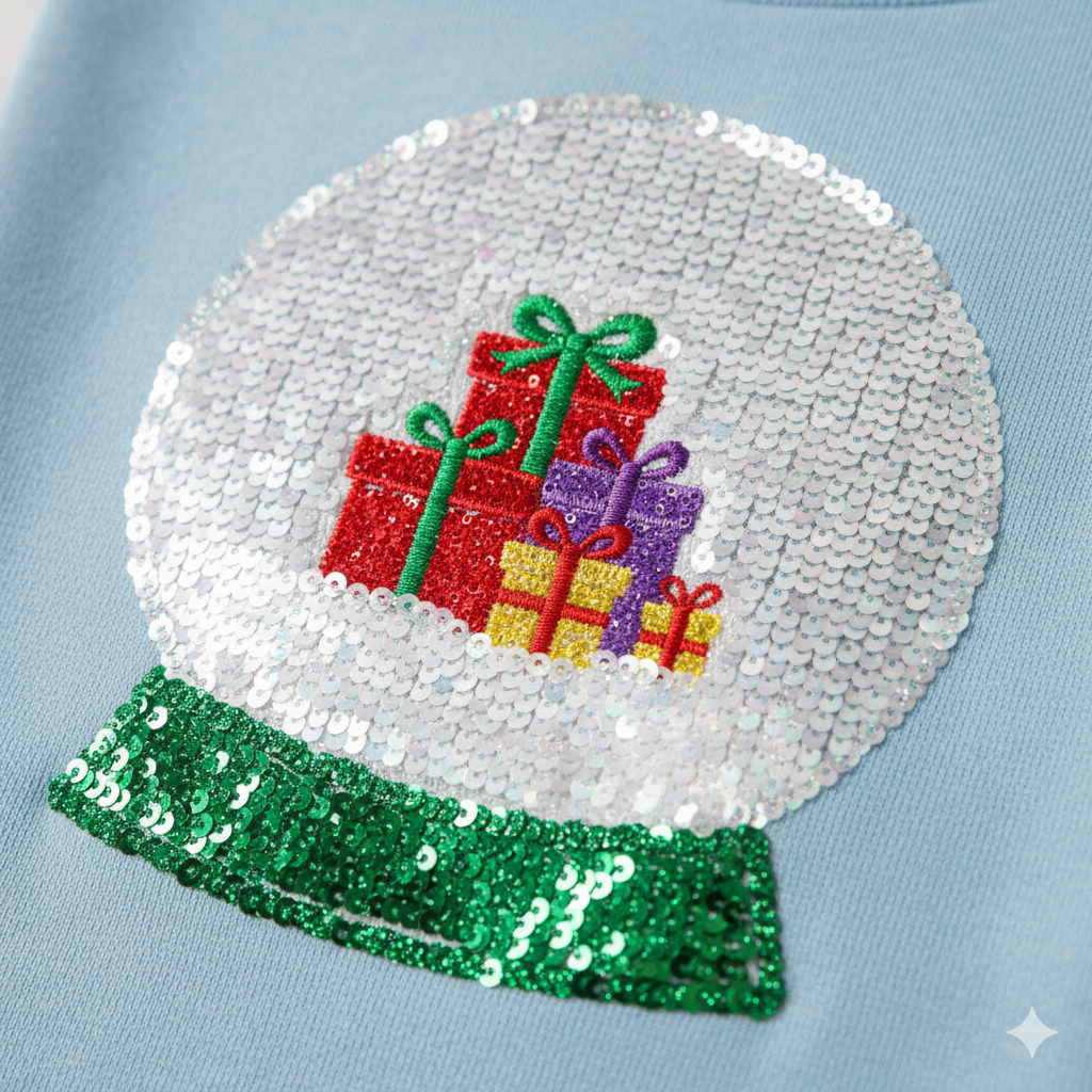 Queen of Sparkle Junior Snow Globe Sweatshirt