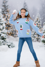 Queen of Sparkle Junior Snow Globe Sweatshirt