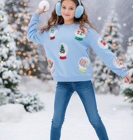 Queen of Sparkle Junior Snow Globe Sweatshirt