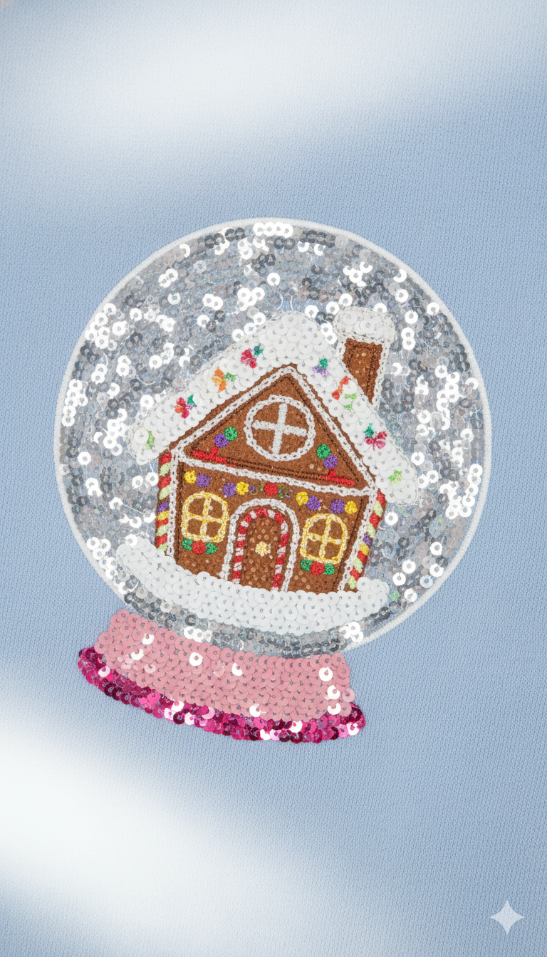 Queen of Sparkle Junior Snow Globe Sweatshirt