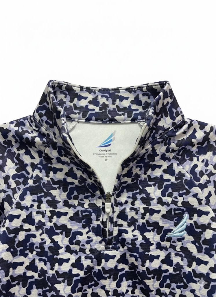 Coolybri Boy's Performance Quarter Zip Pullover