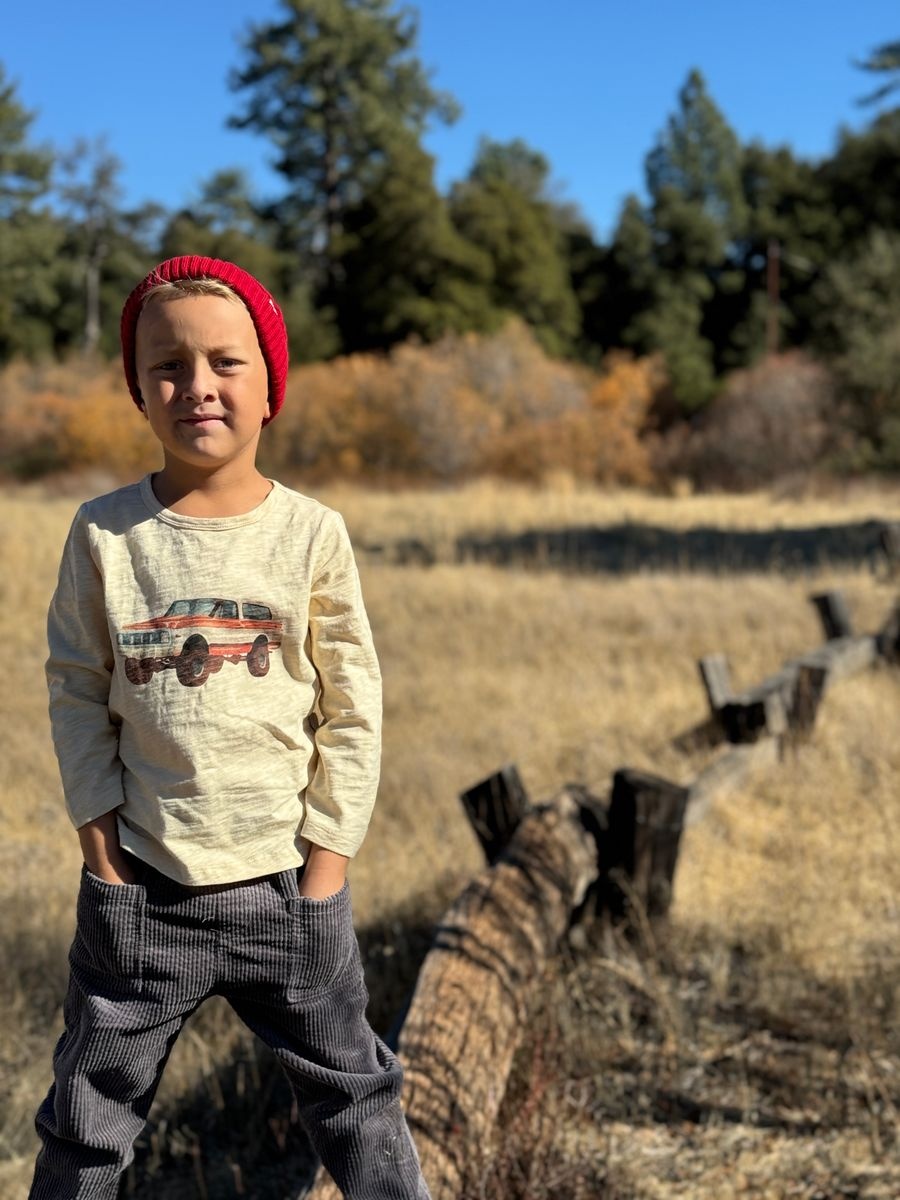 Me & Henry Boy's Vintage Bronco L/S Tee