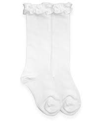 Ruffled Top Knee Socks