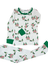 Ishtex Girl Christmas Tree Farm Pj Set