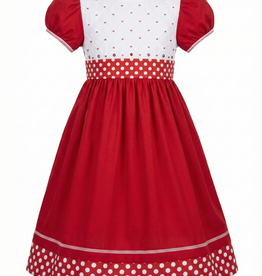 Will' Beth Short Sleeve Smocked Chistmas Dress
