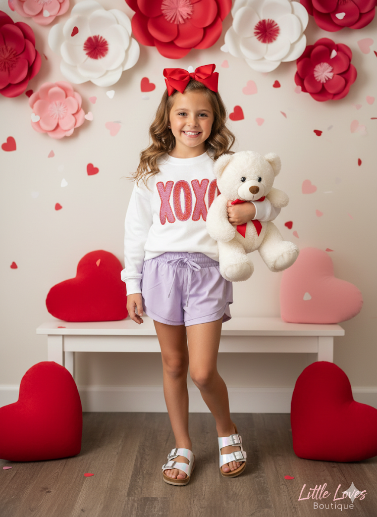 Uncommon Label Faux Sparkly XOXO Sweatshirt