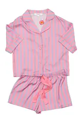 Sunshine Society Junior Girls 2 pc Short Silky Pj Set