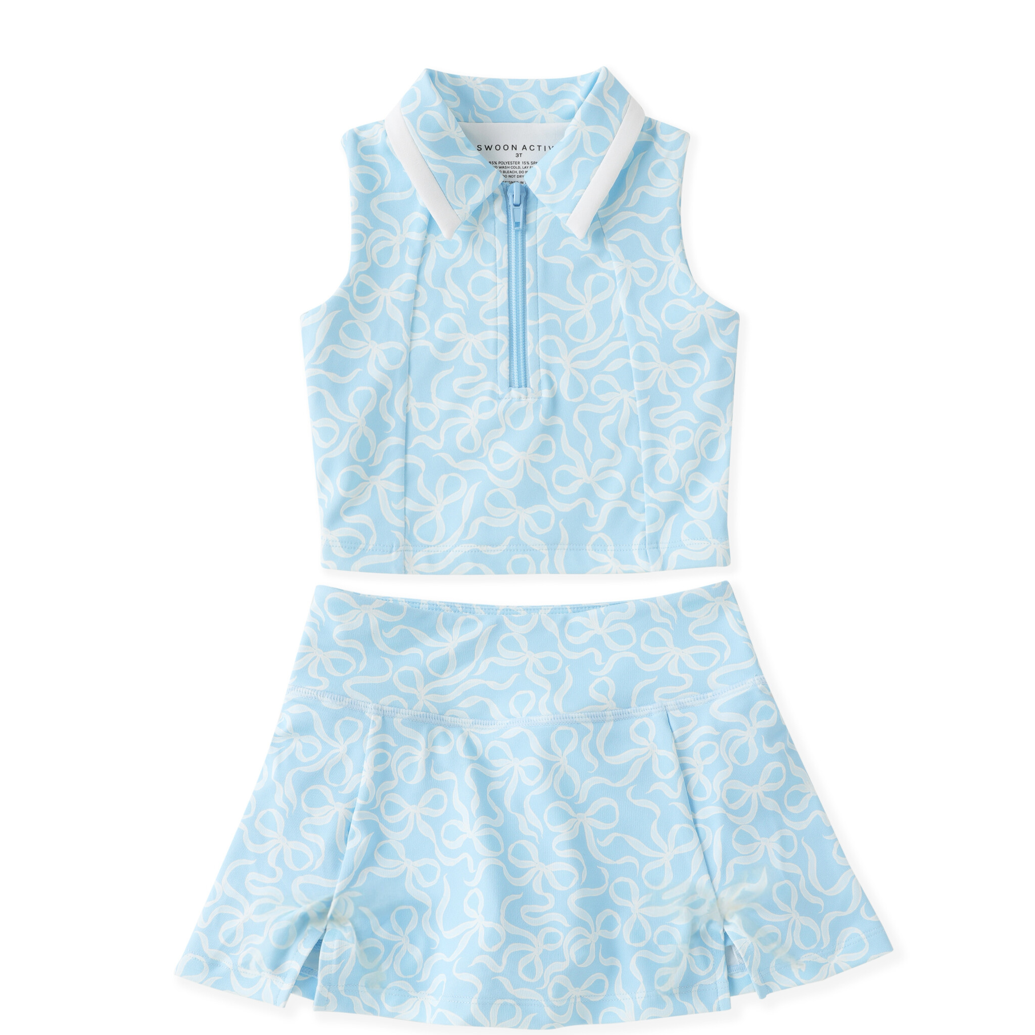 Swoon Baby Clothing Bow Proper Blue Sky Set