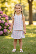 True Girls Pink/Purple Floral Tie 2pc Set