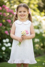 True Girls Peter Pan Collar Pink Bunny Dress