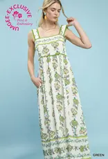 Umgee Floral Tiered Maxi Dress